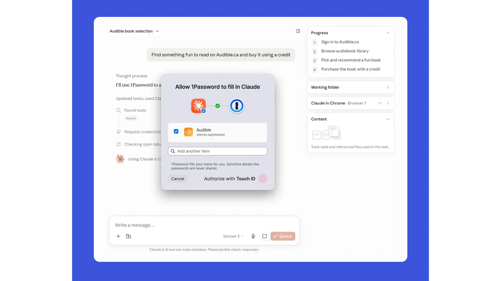 1Password تطلق ميزة جديدة لتأمين الوصول لـ Claude