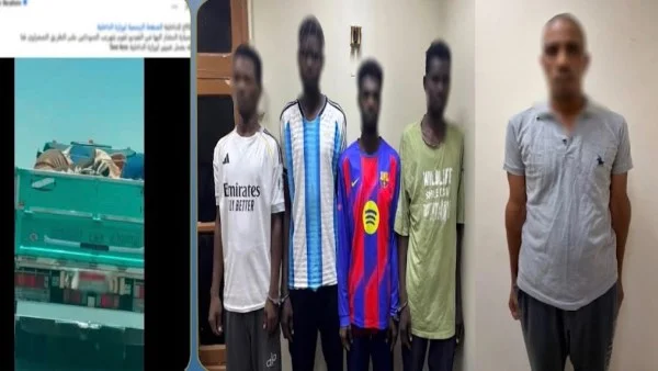 تفاصيل جريمة تهريب أجانب عبر سيارة نقل في قنا