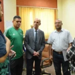 رئيس جامعة بني سويف يتفقد مبنى رعاية الشباب