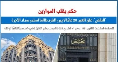 حكم النقض: غلق العين لا يبرر الطرد مع سداد الأجرة