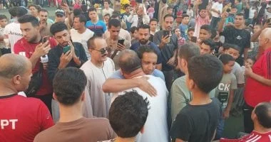 استقبال حاشد لمحمد عبد الواحد في قرية الأنجب