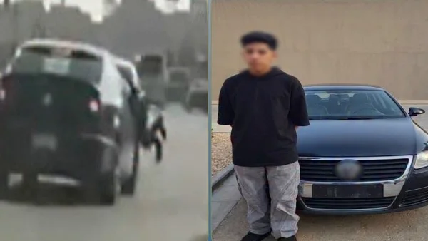 تفاصيل واقعة تشبث فرد شرطة بسيارة في القاهرة