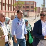 تفقد أعمال تطوير شارع أسوان في بورسعيد