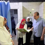 نائب وزير الصحة يتفقد مستشفى حميات حلوان