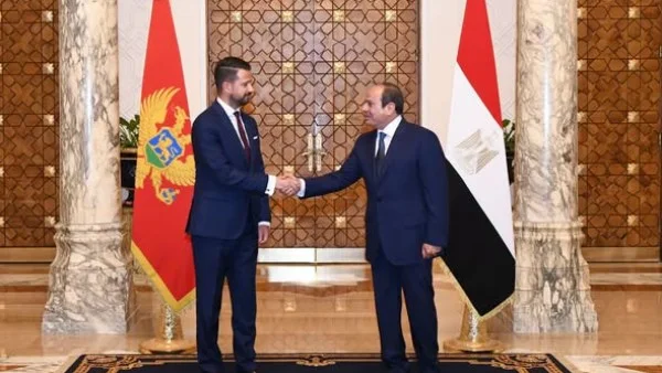 استقبال السيسي لرئيس جمهورية الجبل الأسود