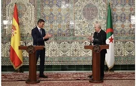 زيارة تبون لرئيس وزراء إسبانيا لتعزيز التعاون المشترك