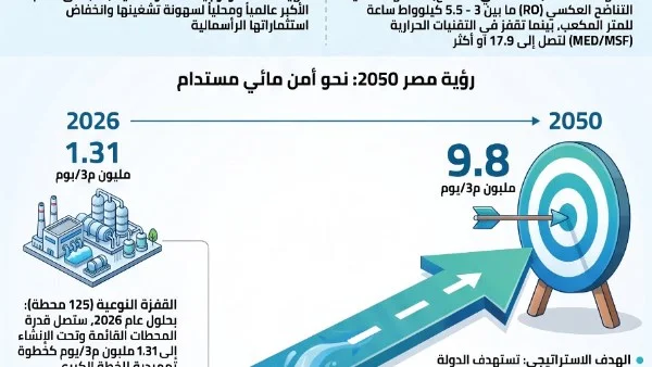 تحلية مياه البحر في مصر: خطوات نحو اقتصاد مائي مستدام