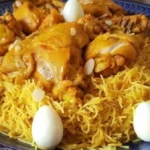 فراخ محشية بالشعرية على الطريقة المغربية