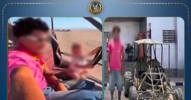 الداخلية تحقق في قيادة طفل سيارة سفاري في البحر الأحمر