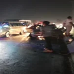 حادث سير بسبب انعدام الإنارة على الطريق الدائري في مدينة السلام
