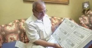 موظف يخط المصحف الشريف بخط يده في 18 شهراً