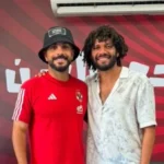 محمد النني يهنئ أيمن أشرف في الأهلي