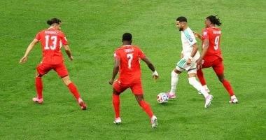 سويسرا تتقدم على الجزائر بهدف نظيف في الشوط الأول