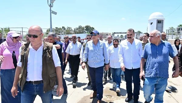 وزير الري يتفقد قناطر إدفينا لمتابعة كفاءة التشغيل