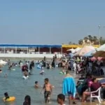 إقبال كبير على شواطئ فايد بالإسماعيلية