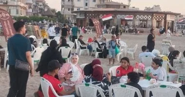 شواطئ رأس البر تستعد لمباراة المنتخب الوطني