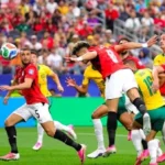 منتخب مصر يتفوق على أستراليا في الشوط الأول بكأس العالم
