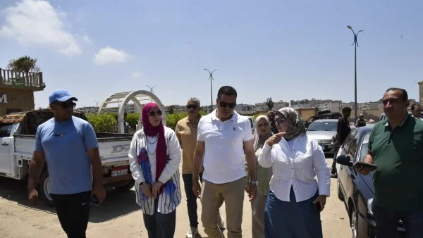 جولة تفقدية لنائب محافظ بورسعيد على الشواطئ