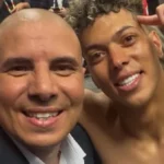 احتفال محمد زيدان بتأهل منتخب مصر إلى دور الـ16