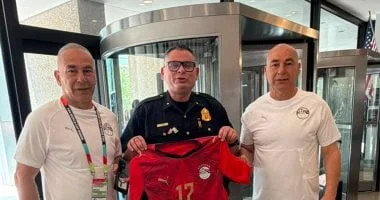 الشرطة في دالاس تودع منتخب مصر ببطاقة شرفية خاصة