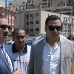 متابعة مشروع توصيل المرافق لاستاد النادي المصري