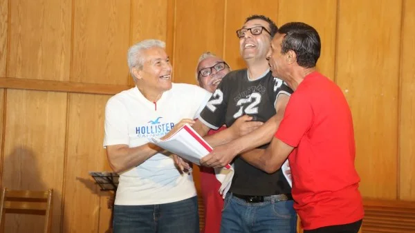 إقبال جماهيري على القراءة المسرحية "فريق الكابتن يحيى الناشد"
