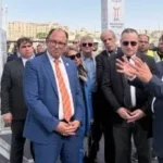 متابعة أعمال المجمع الطبي بجامعة العاصمة