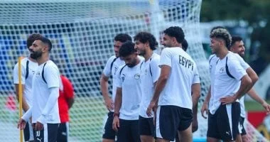 حماس منتخب مصر في مران مواجهة الأرجنتين