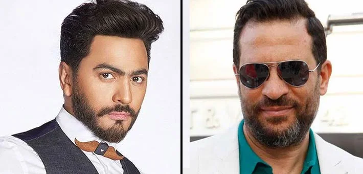 ماجد المصري يهنئ تامر حسني بألبومه الجديد