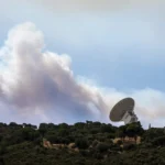 حريق يهدد محطة ناسا في إسبانيا