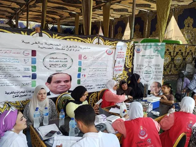 قافلة طبية مجانية تخدم 2615 مواطنًا في الغربية