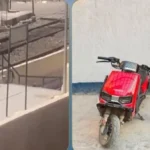 القبض على شاب يقود دراجة نارية فوق رصيف محطة قطار