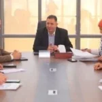 اجتماع لمناقشة مسار الكهرباء بطريق رأس البر الغربي