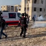 قوات الاحتلال الإسرائيلي تستخدم الغاز المسيّل للدموع ضد الصحفيين