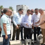 تطوير شارع غاندي في بورسعيد وساحة انتظار للسيارات