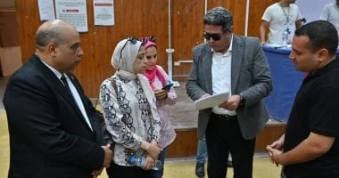 تفقد اختبارات قدرات كلية علوم الرياضة