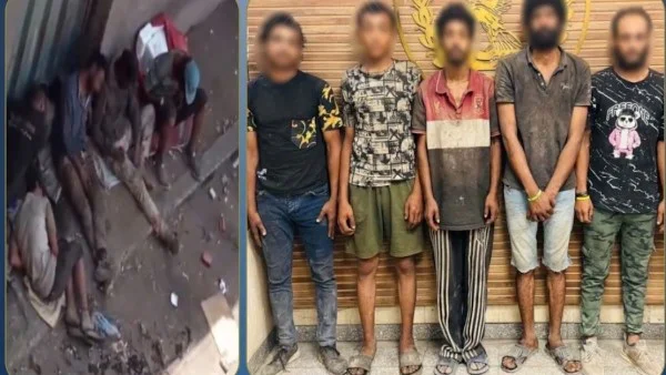 القبض على خمسة أشخاص افترشوا الرصيف بالقليوبية