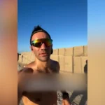جندي إسرائيلي يركض ماراثون حول نقطة عسكرية في غزة