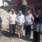 سقوط سور منزل بجوار مدرسة في دماص