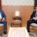 تهنئة محافظ الغربية للواء رشاد فاروق في منصبه الجديد