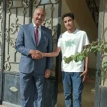 زيارة وكيل وزارة التعليم لبني سويف للطالب المتفوق