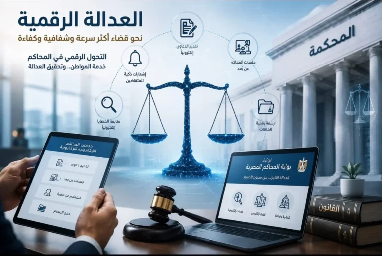 التحول الرقمي في العدالة المصرية: من الخدمات الإلكترونية إلى الذكاء الاصطناعي