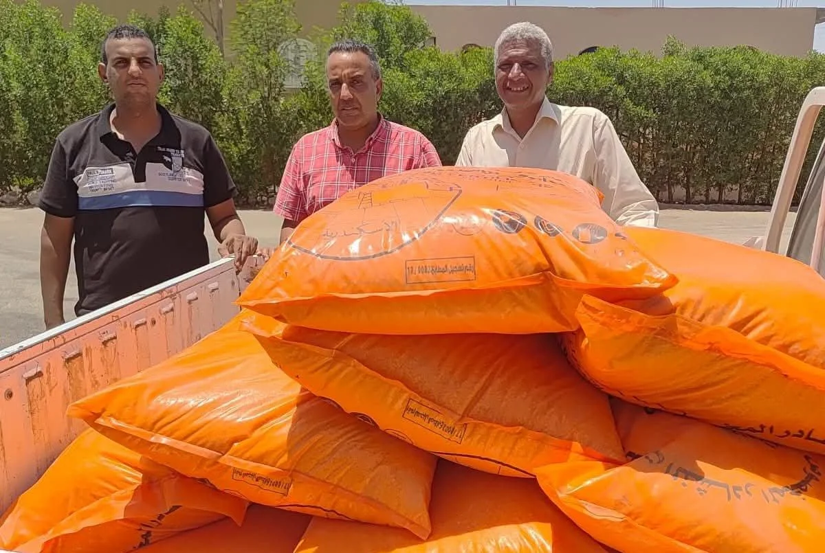 ضبط نصف طن أسمدة مدعمة قبل تهريبها في الأقصر