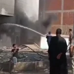 حريق مصنع أقطان في أجا: جهود السيطرة والاستجابة