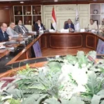 اجتماع محافظ بني سويف لتقنين أراضي أملاك الدولة