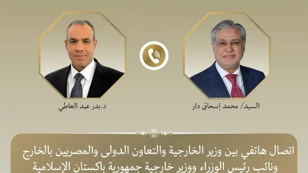 اتصال هاتفي بين وزيري خارجية مصر وباكستان لمناقشة الأوضاع الإقليمية