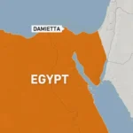 حريق يندلع في ميناء دمياط بمصر