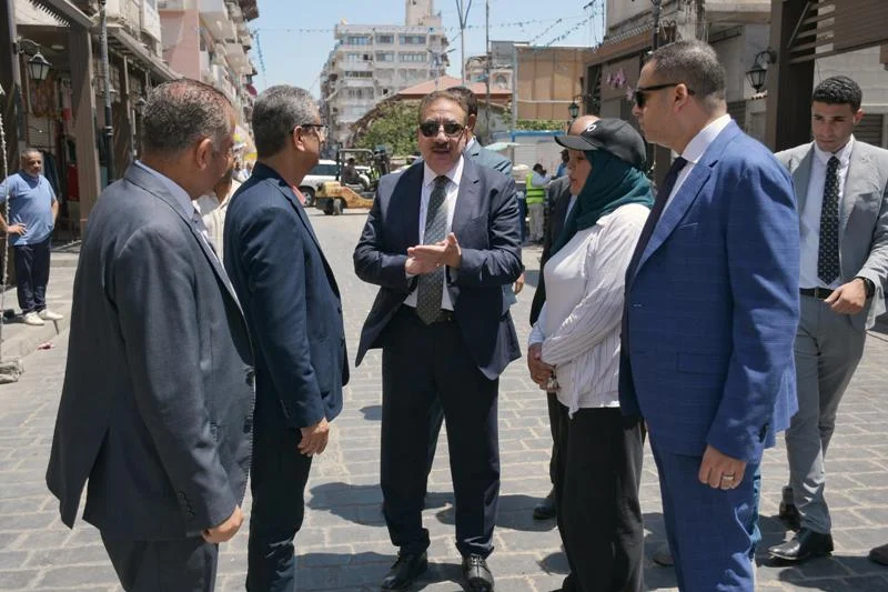 تطوير شارع الحميدي ببورسعيد: جولة تفقدية للمحافظ