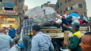 حملة مكثفة بالهرم لضبط المخلفات وإزالة الفريزة