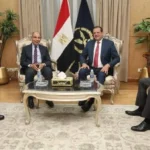تهنئة محافظ المنيا لمدير الأمن الجديد